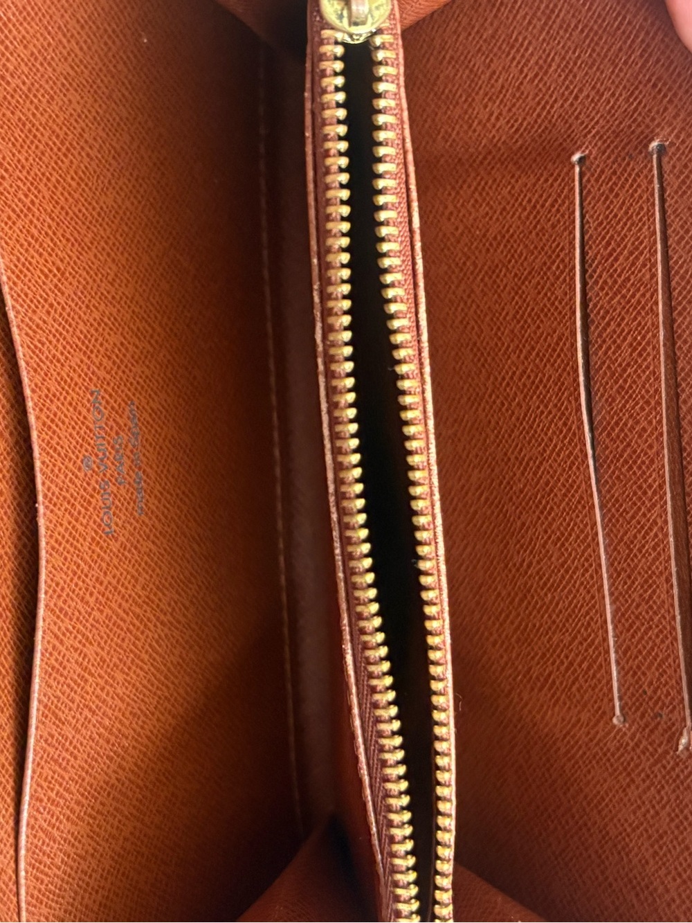 Auth Louis Vuitton monogram zippy wallet - Picture 10 of 13